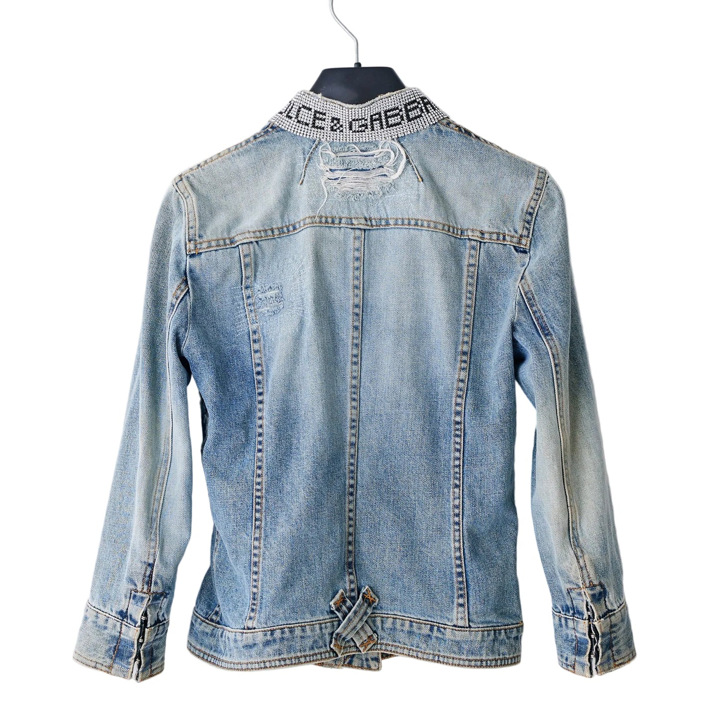 DOLCE & GABBANA RHINESTONE 2000s DENIM JACKET