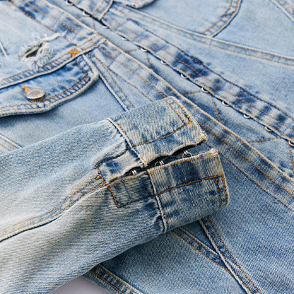 DOLCE & GABBANA RHINESTONE 2000s DENIM JACKET
