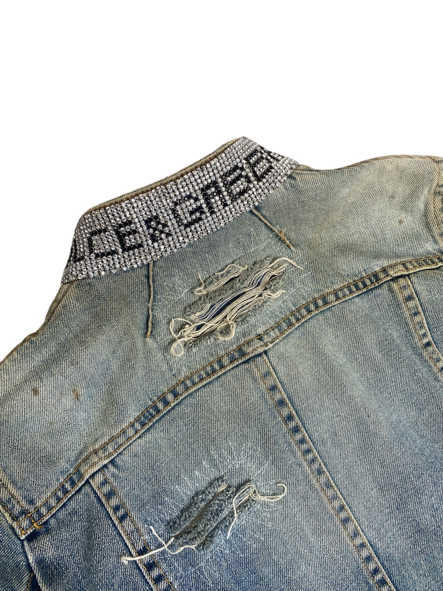 DOLCE & GABBANA RHINESTONE 2000s DENIM JACKET