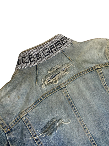 DOLCE & GABBANA RHINESTONE 2000s DENIM JACKET