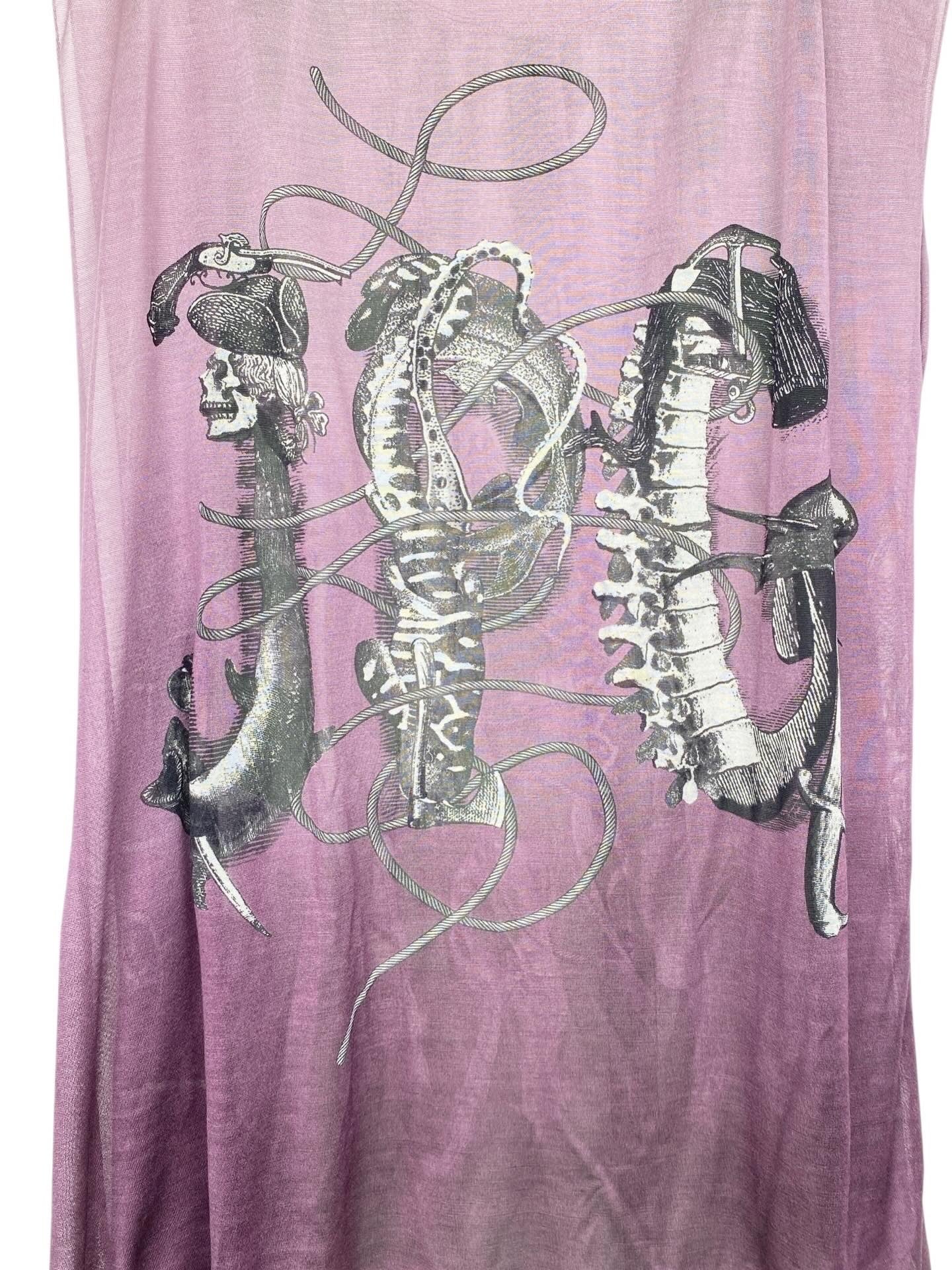 JEAN PAUL GAULTIER 2000s SILK TOP L
