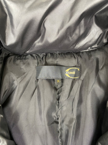 ROBERTO CAVALLI 2000s HARNESS BONDAGE BLACK PUFFER JACKET M