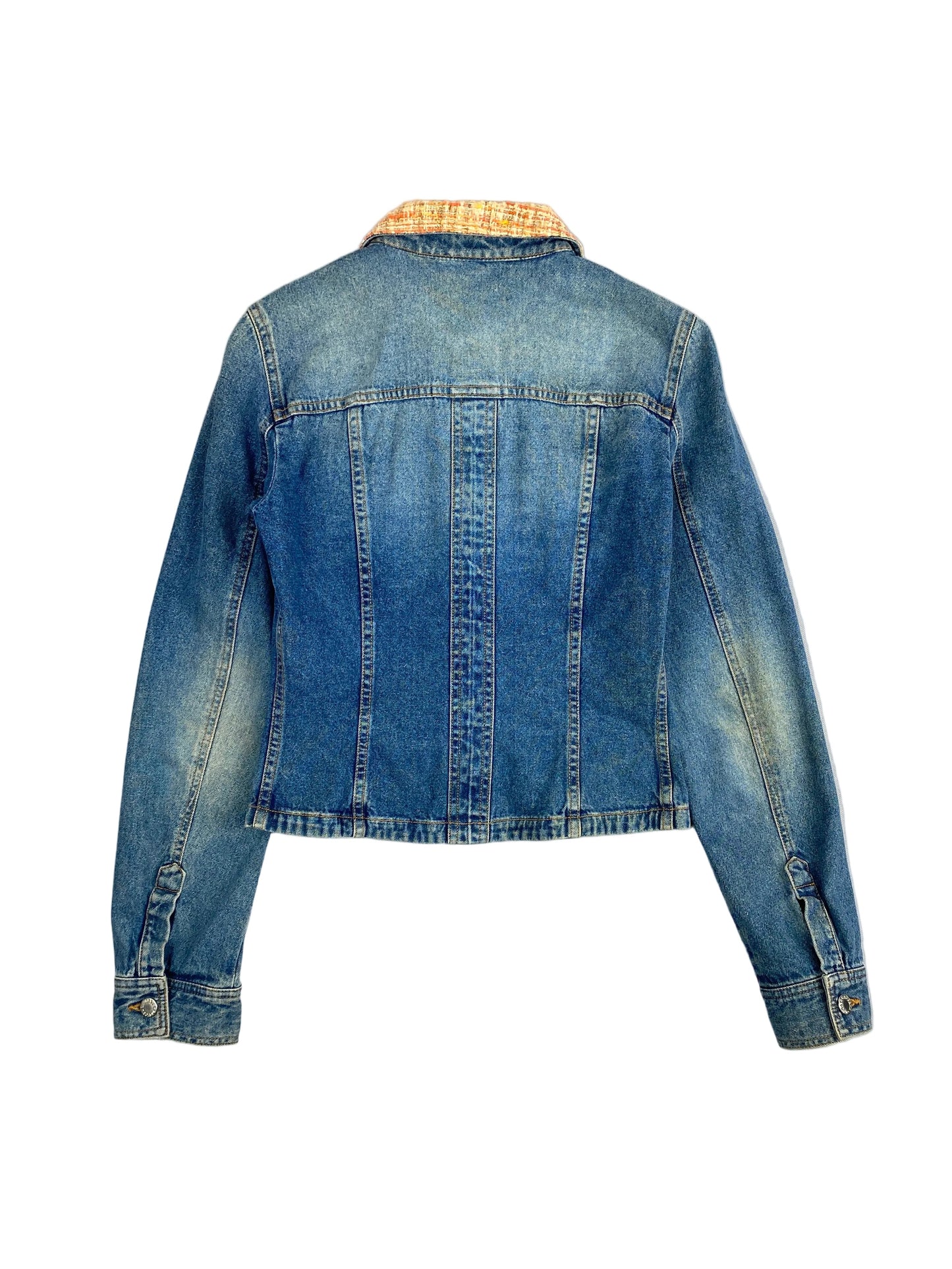 Dolce & Gabbana 2000s Tweed & Denim Hybrid Jacket 40 IT / S