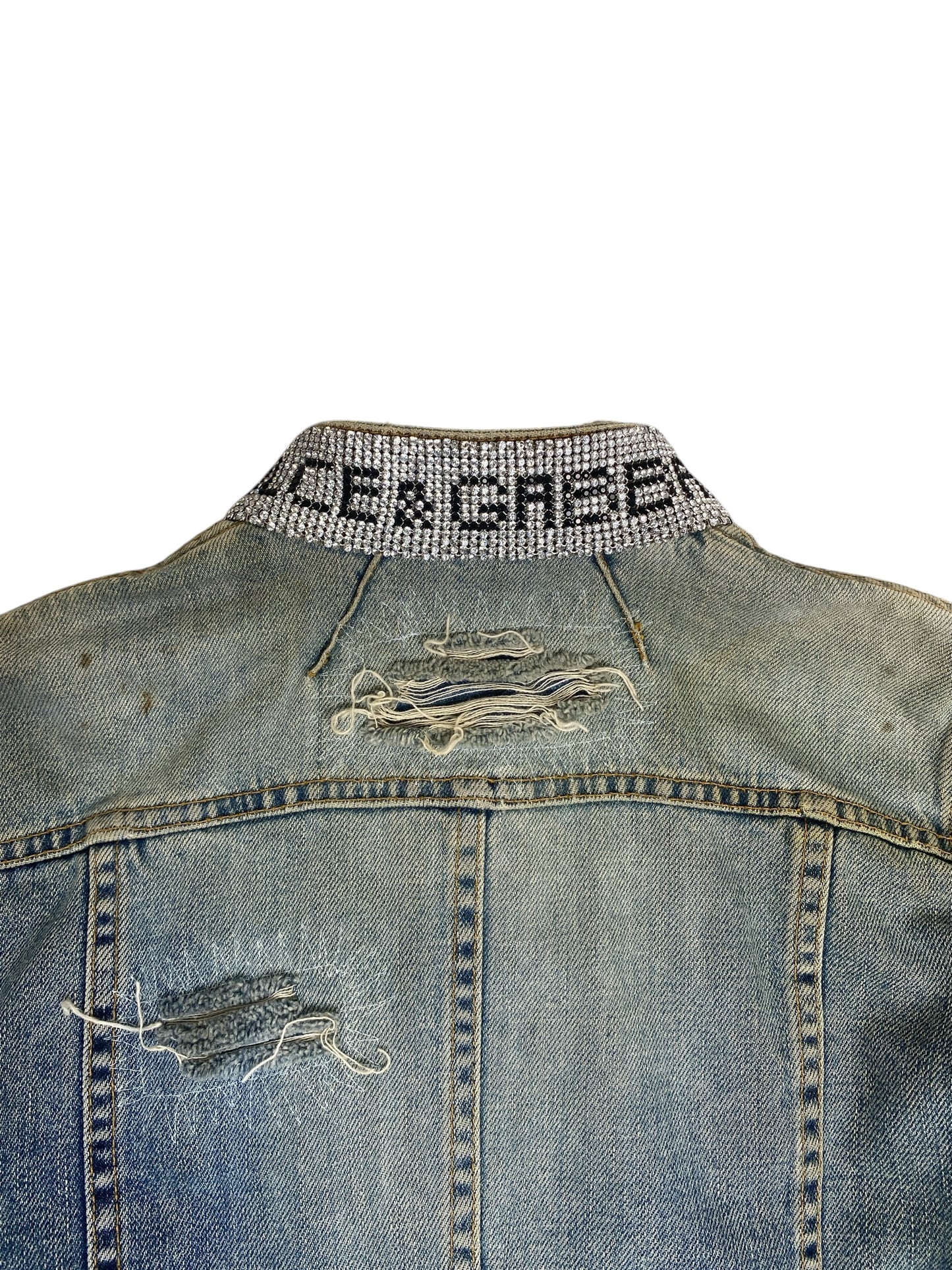 DOLCE & GABBANA RHINESTONE 2000s DENIM JACKET