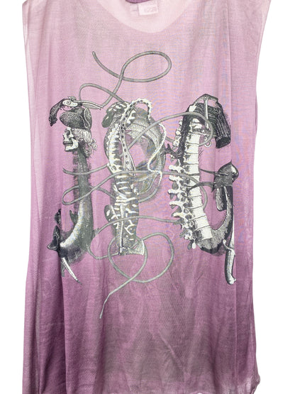 JEAN PAUL GAULTIER 2000s SILK TOP L