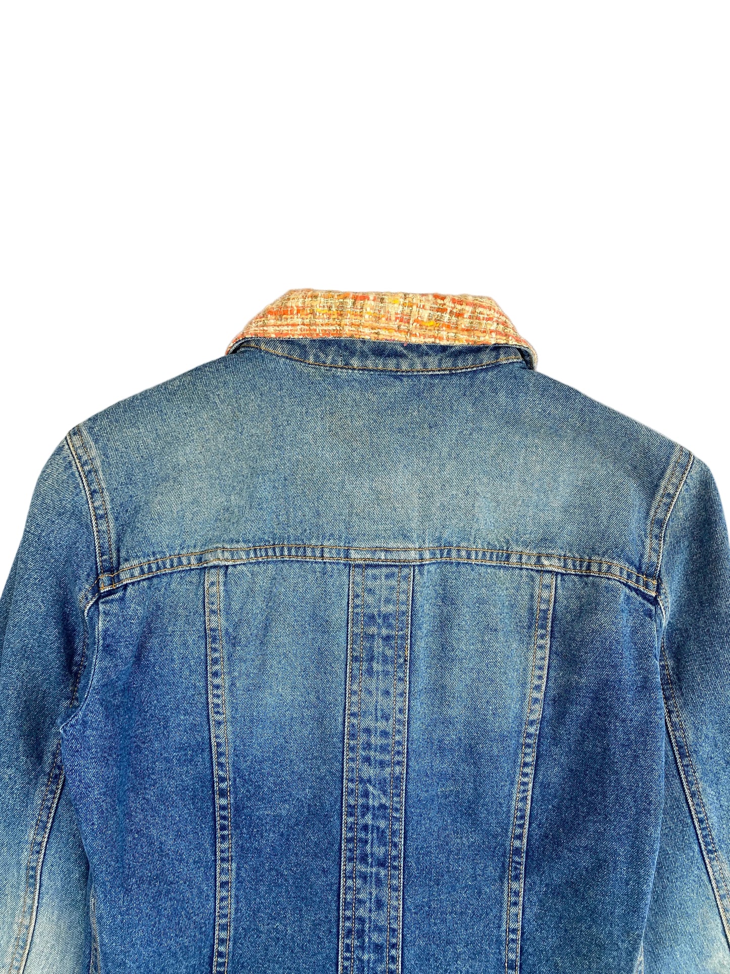 Dolce & Gabbana 2000s Tweed & Denim Hybrid Jacket 40 IT / S