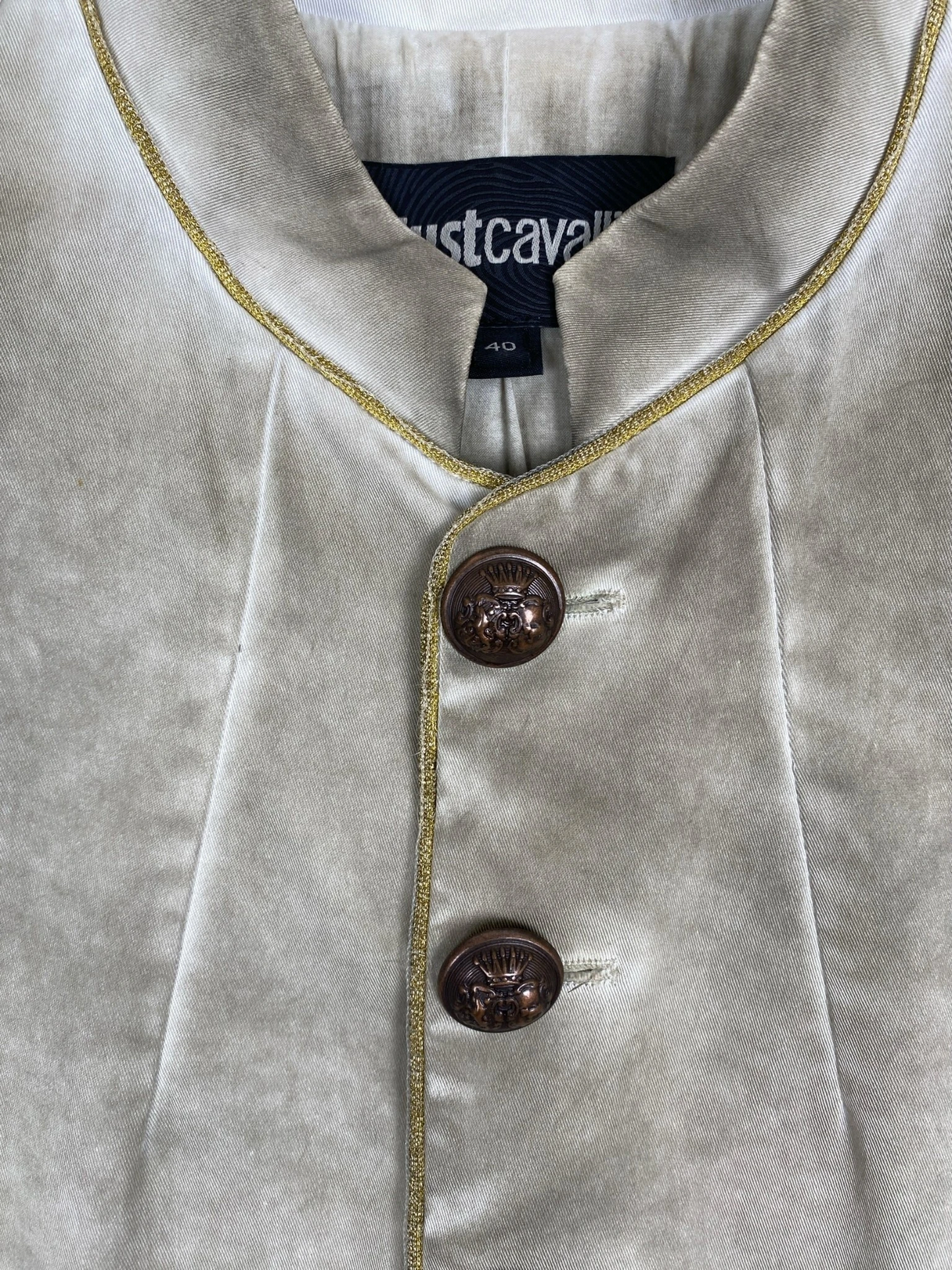 CAVALLI Military Detailed Jacket Sz 40