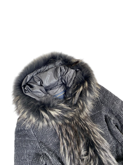 ROBERTO CAVALLI CLASS FUR TRIM JACKET