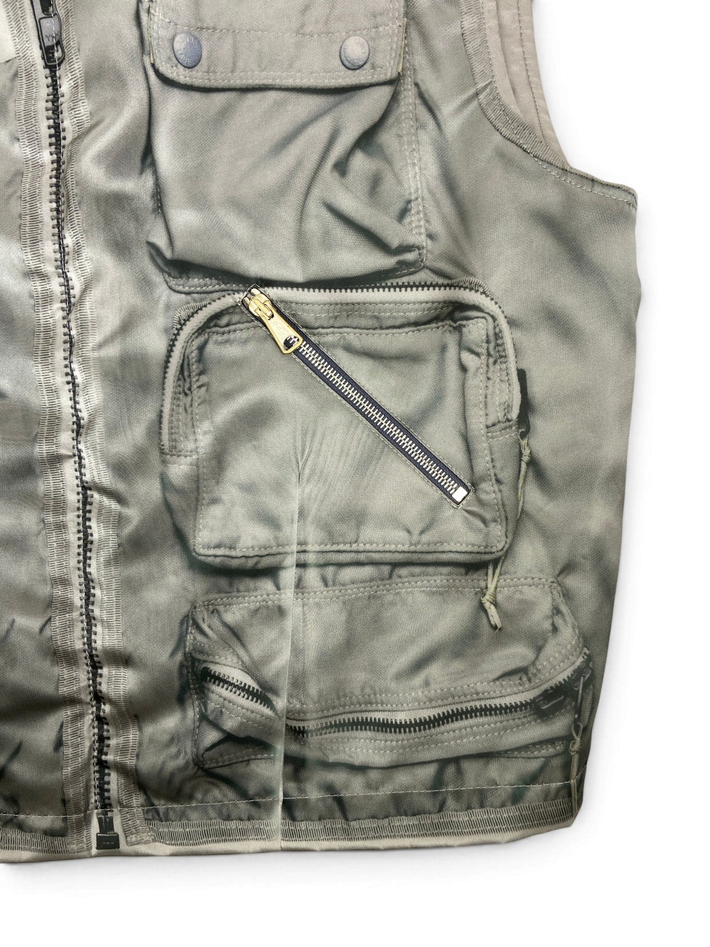 DIESEL J-GRAHAM MILITARY TROMPE L'OEIL VEST
