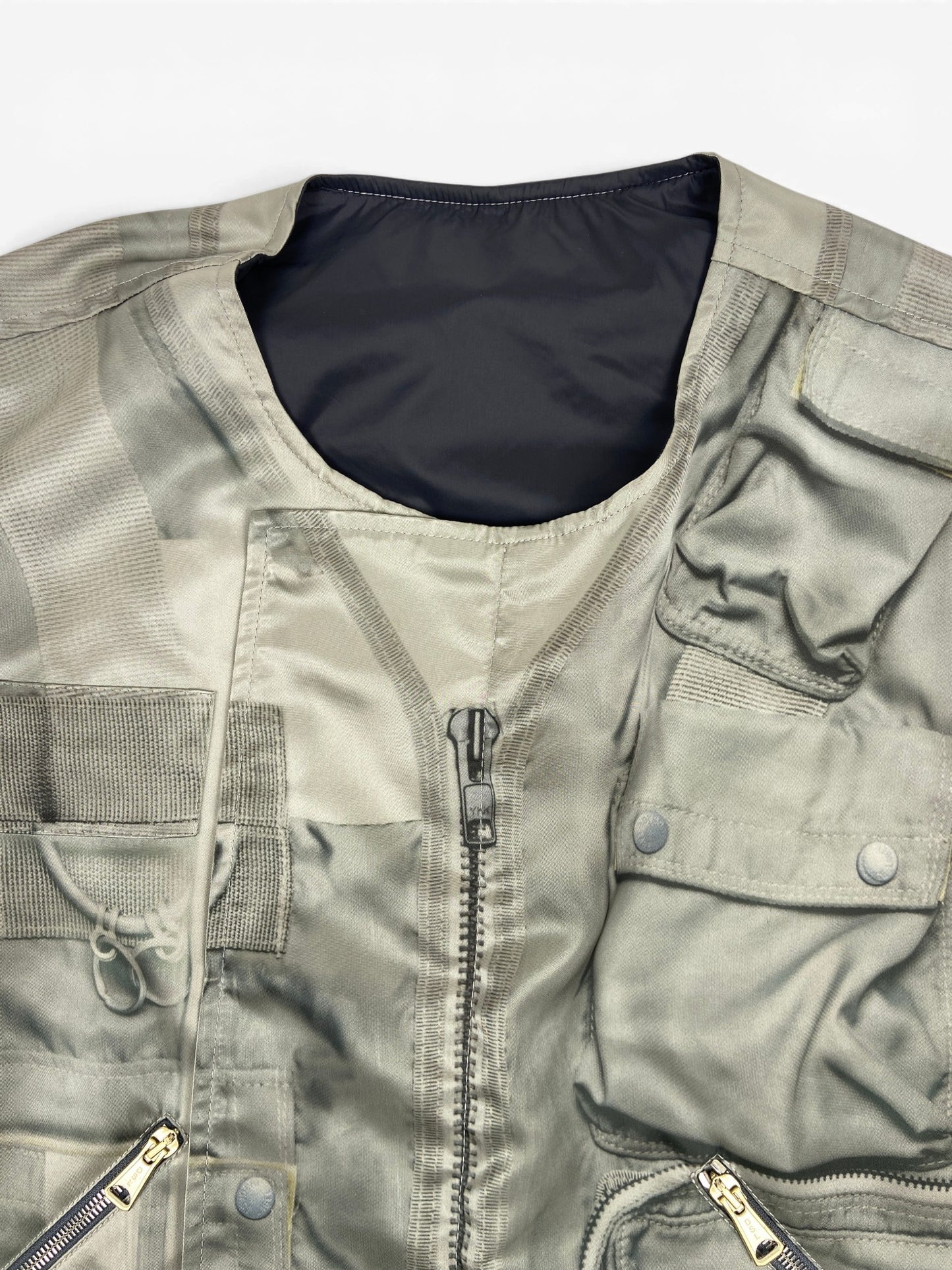 DIESEL J-GRAHAM MILITARY TROMPE L'OEIL VEST