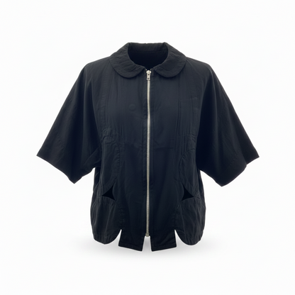 COMME des GARCONS 2005SS Patchwork Round Collar Black Jacket Runway