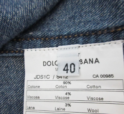 Dolce & Gabbana 2000s Tweed & Denim Hybrid Jacket 40 IT / S